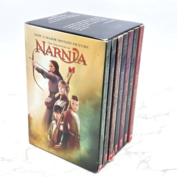 The Chronicles of Narnia Box Set CS Lewis Paperback 1995 Books 1 - 7 Scholastic - Picture 1 of 9